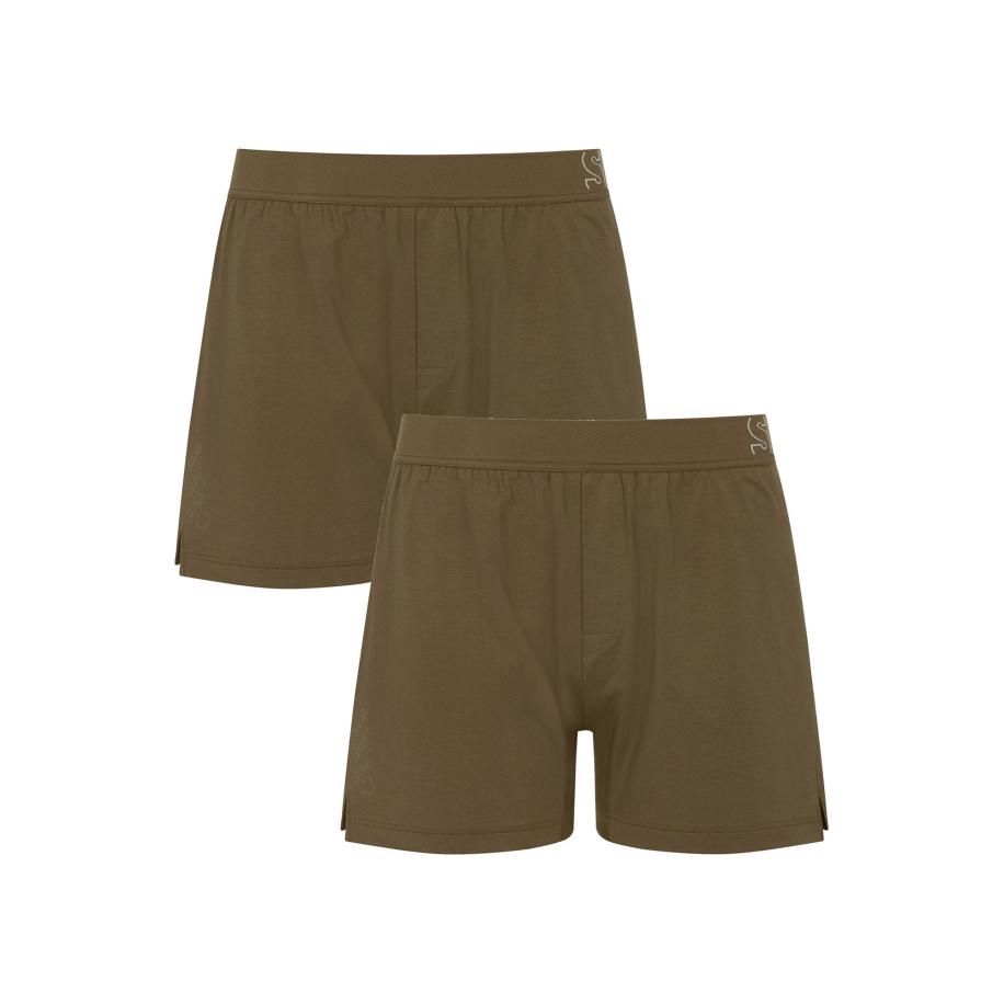 Sloggi SLOGGI Boxershorts donkerbruin -