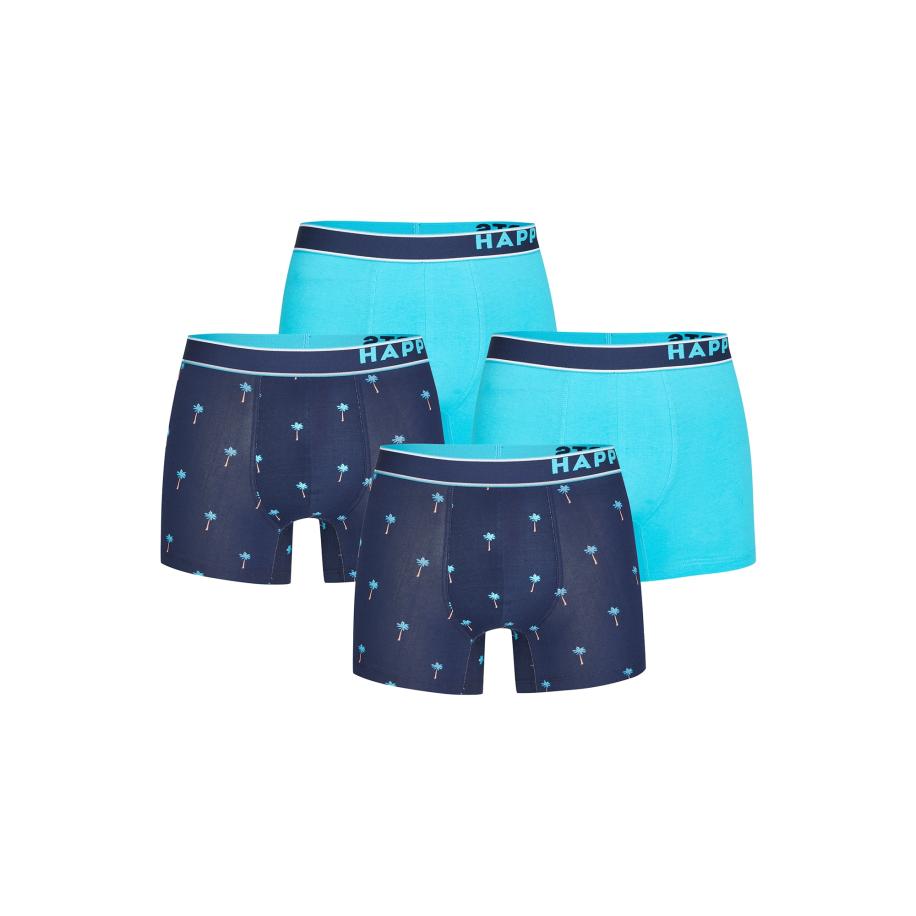 Happy Shorts Happy Shorts Boxershorts Palms blauw / lichtblauw -
