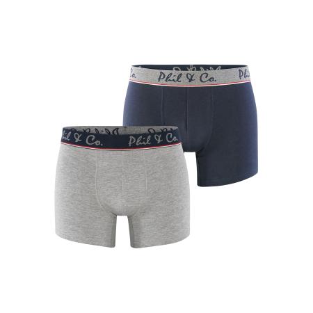Phil & Co. Berlin Phil & Co. Berlin Boxershorts Retro donkerblauw / grijs