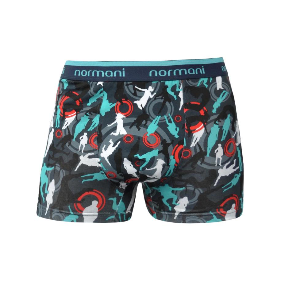 normani normani Boxershorts lichtblauw / grijs / rood / wit -