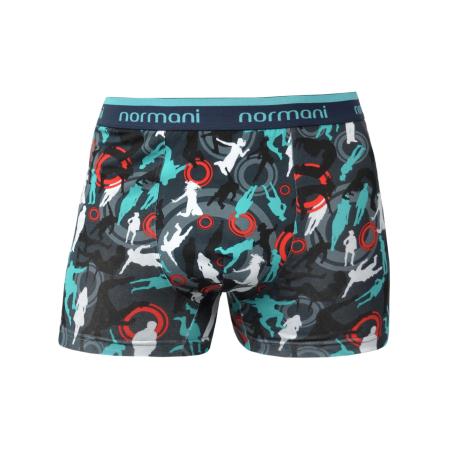 normani normani Boxershorts lichtblauw / grijs / rood / wit