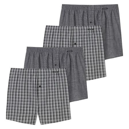 Schiesser SCHIESSER Boxershorts grijs / wit