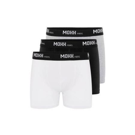 Moxx Paris Moxx Paris Boxershorts grijs gemêleerd / zwart / wit