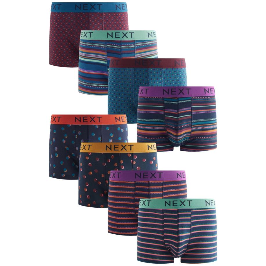 Next Next Boxershorts geel / petrol / mintgroen / lila / oranje / bordeaux -