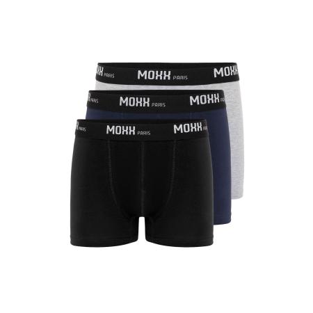Moxx Paris Moxx Paris Boxershorts donkerblauw / lichtgrijs / zwart / offwhite