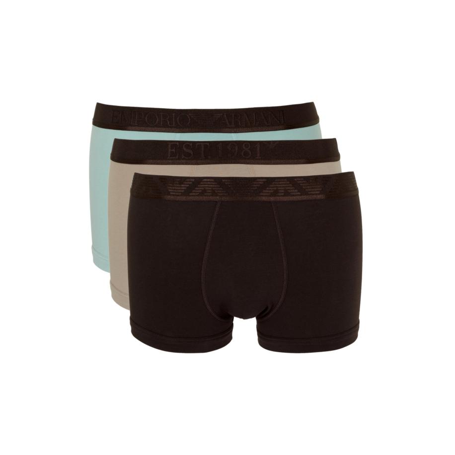 Emporio Armani Emporio Armani Boxershorts lichtblauw / grijs / zwart gemêleerd -