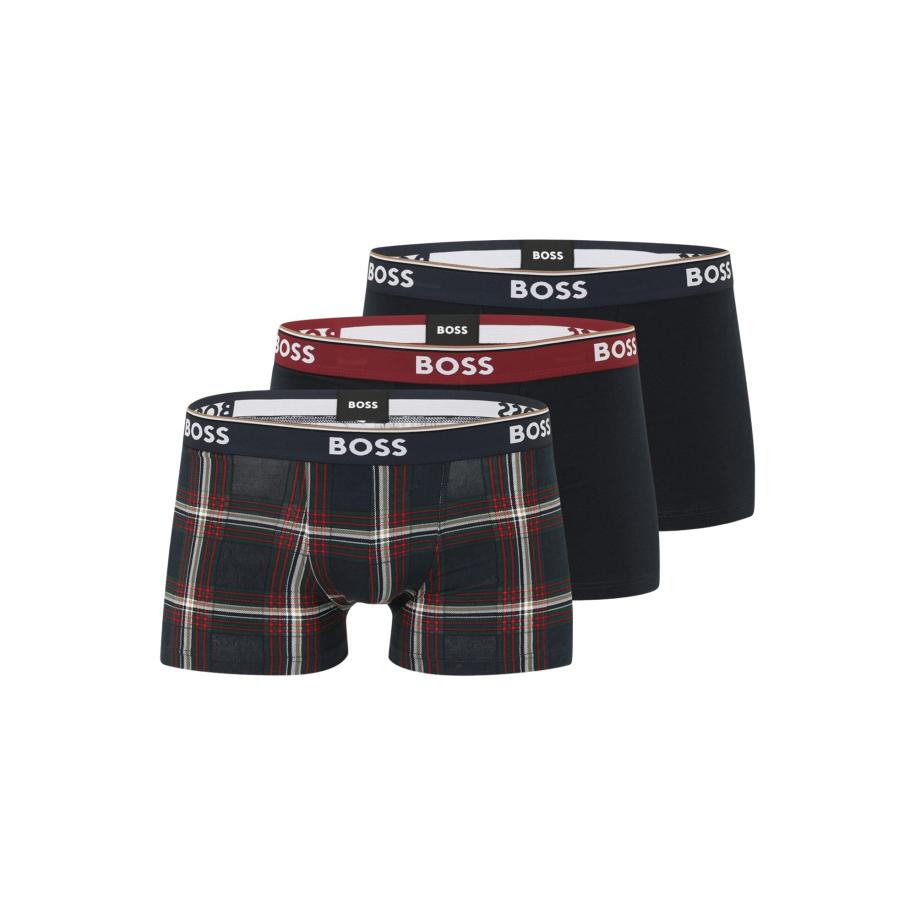 Hugo Boss BOSS Boxershorts Power marine / spar / rood / wit -