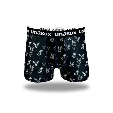 UnaBux UNABUX Boxershorts BLACK WHITE RABBIT zwart / wit