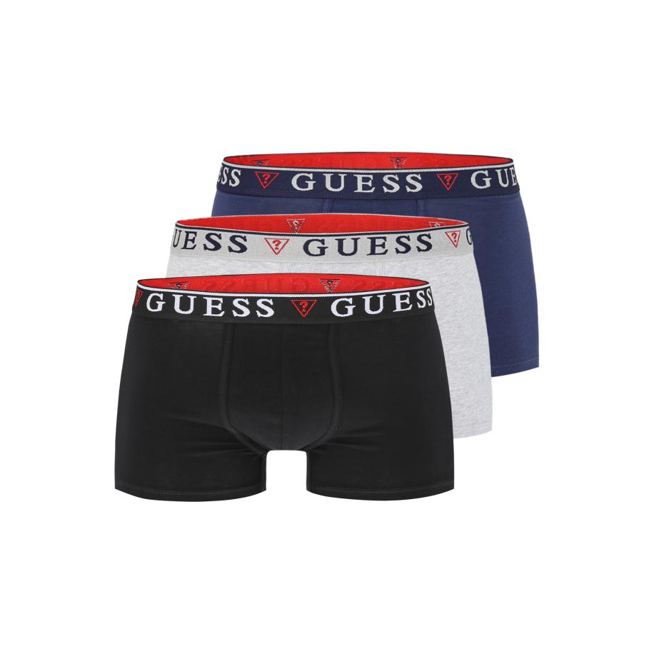 Guess GUESS Boxershorts BRIAN blauw / lichtgrijs / zwart / wit -