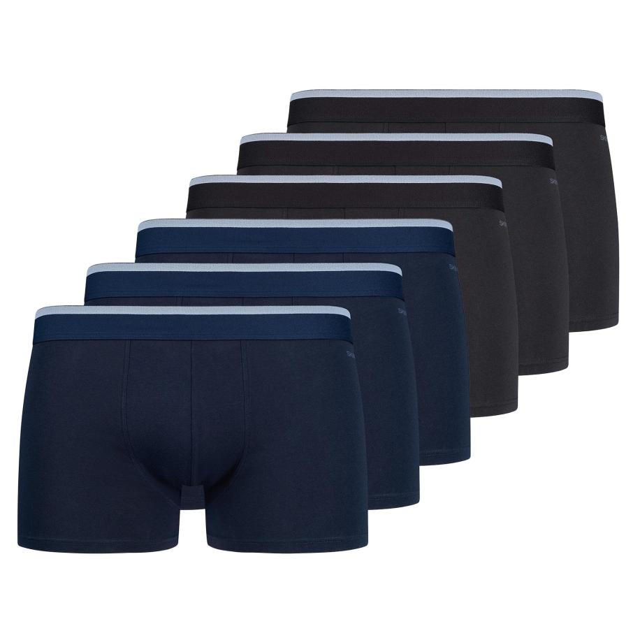 Skiny Skiny Boxershorts donkerblauw / zwart -
