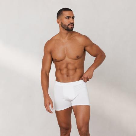 Luxe Herenboxershorts (3-Pack) Wit M