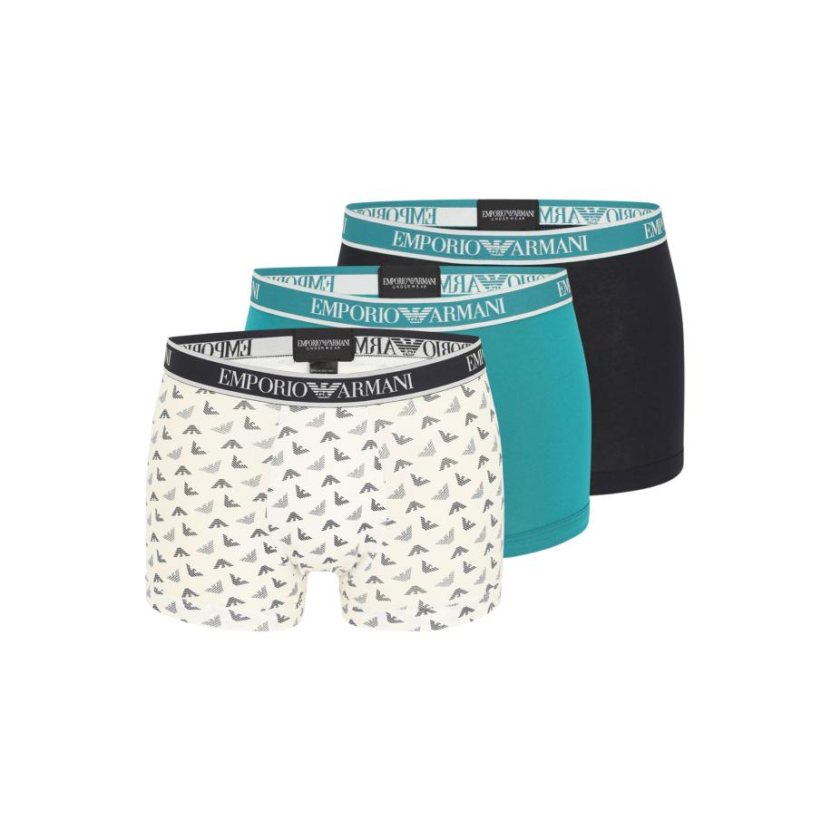 Emporio Armani Emporio Armani Boxershorts ecru / petrol / zwart -