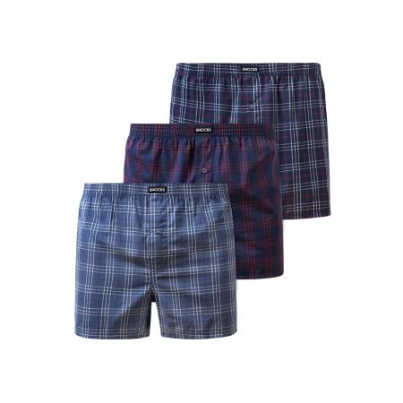 SNOCKS SNOCKS Boxershorts navy / donkerblauw / rood / offwhite
