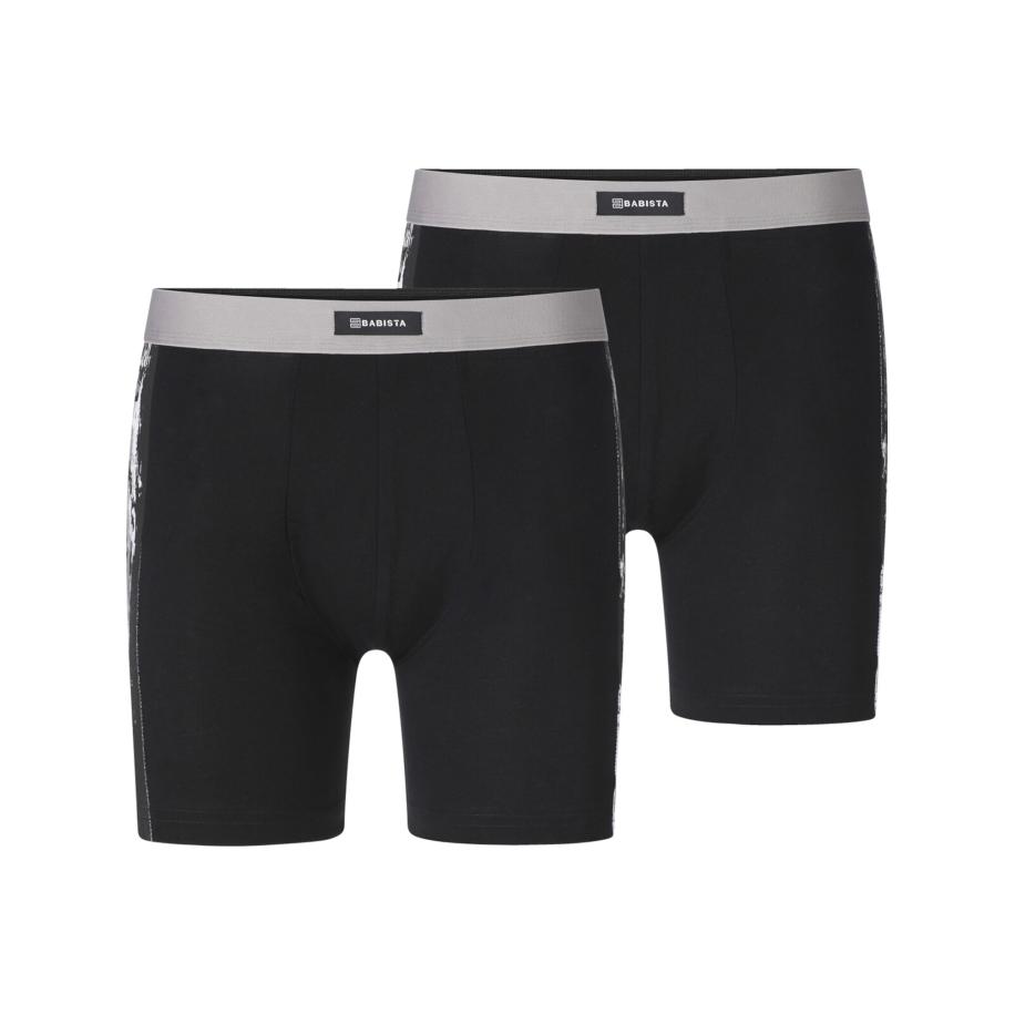 BABISTA BABISTA Boxershorts Riomessi lichtgrijs / zwart -