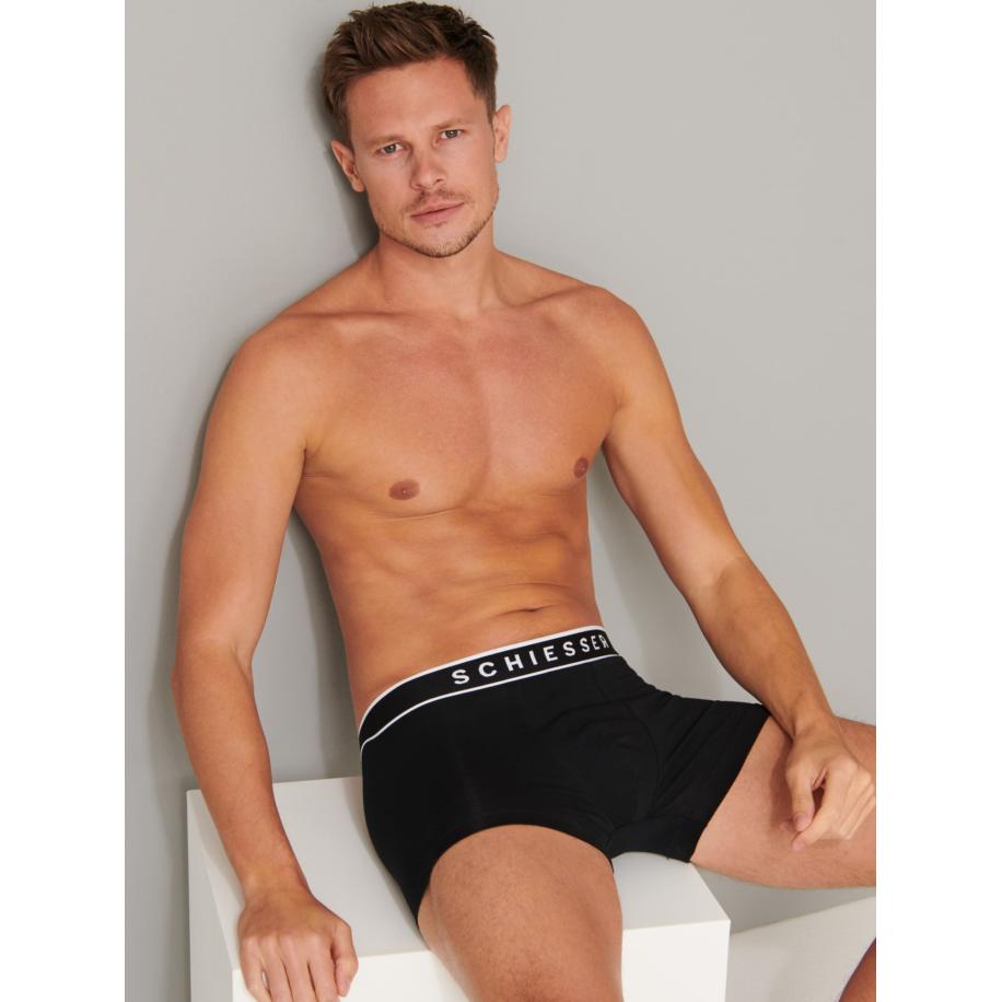 Schiesser SCHIESSER Boxershorts 95/5 Organic Cotton zwart -
