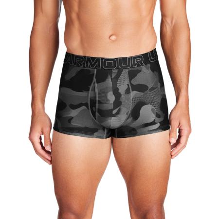 Under Armour Performance Tech™ Printed Boxerjock® Herenondergoed 8 cm Zwart / Zwart / Castlerock M