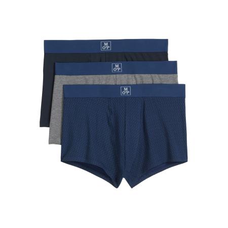 Marc O'Polo Marc OPolo Boxershorts Essentials donkerblauw / grijs gemêleerd / wit