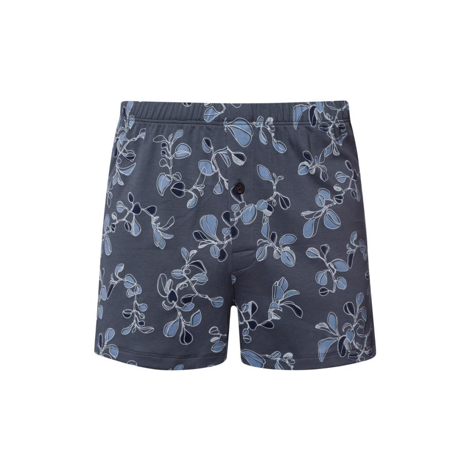 Hanro Hanro Boxershorts Cotton Sporty lichtblauw / donkerblauw -