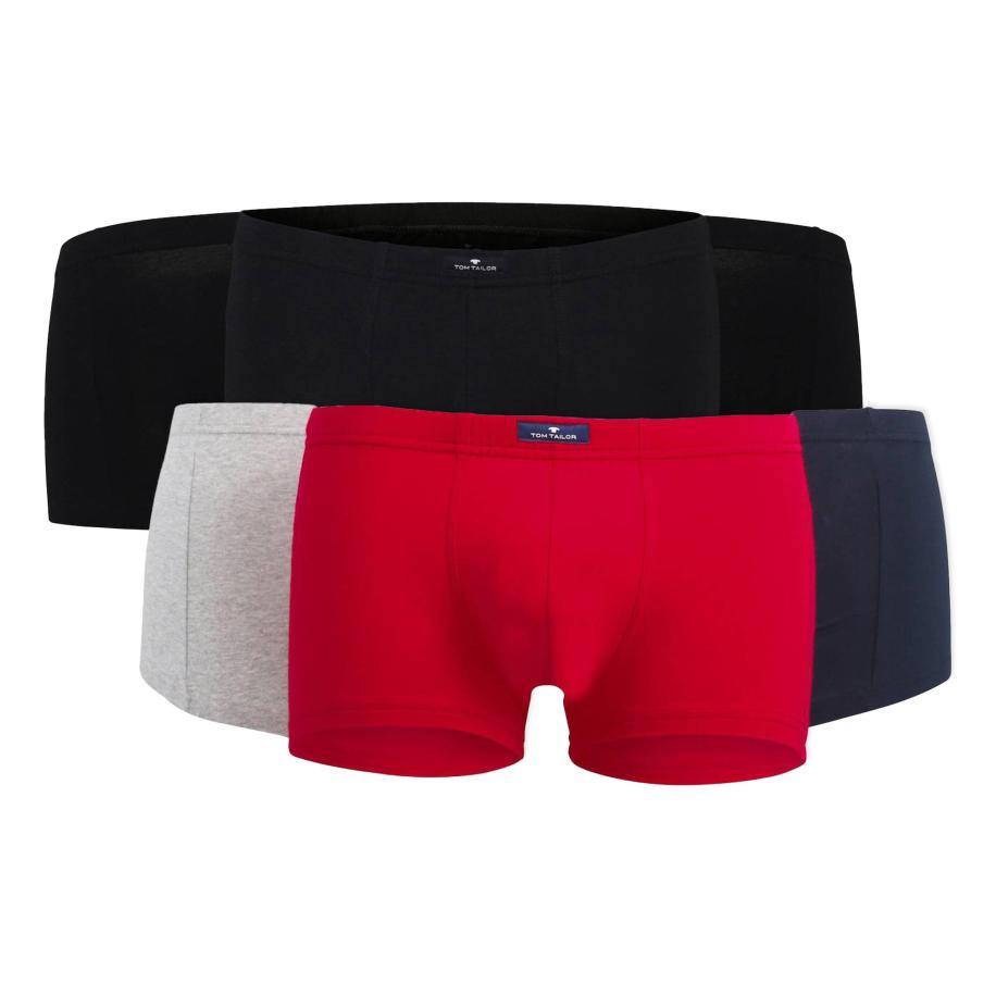 Tom Tailor TOM TAILOR Boxershorts marine / lichtgrijs / knalrood / zwart -