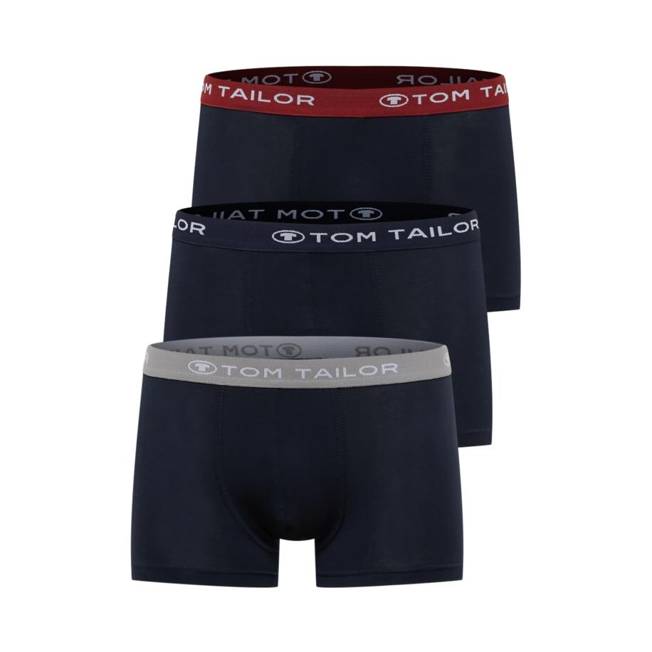 Tom Tailor TOM TAILOR Boxershorts marine / grijs / wijnrood / wit -