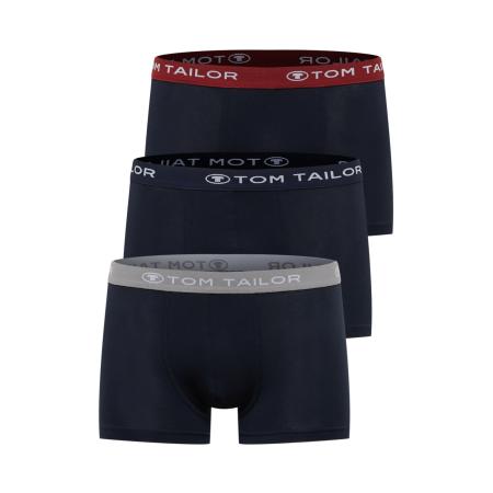 Tom Tailor TOM TAILOR Boxershorts marine / grijs / wijnrood / wit