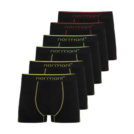 normani Boxershorts geel / bloedrood / zwart