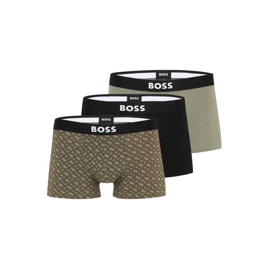Hugo Boss BOSS Boxershorts olijfgroen / zwart / wit -
