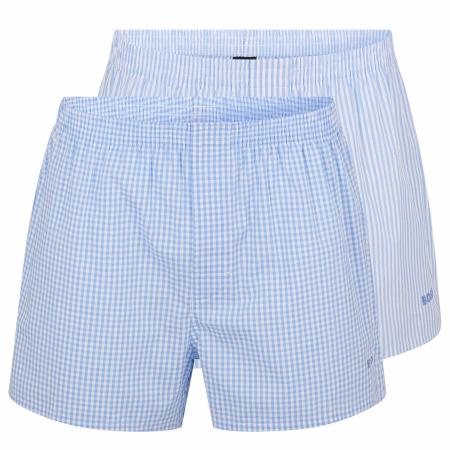 Hugo Boss BOSS Boxershorts lichtblauw / wit