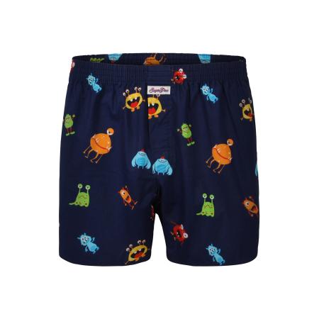 Sugar Pine Sugar Pine Boxershorts Webboxershorts weit Motive Print donkerblauw / grasgroen / oranje