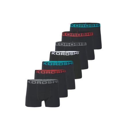 KOROSHI KOROSHI Boxershorts azuur / bloedrood / zwart / wit