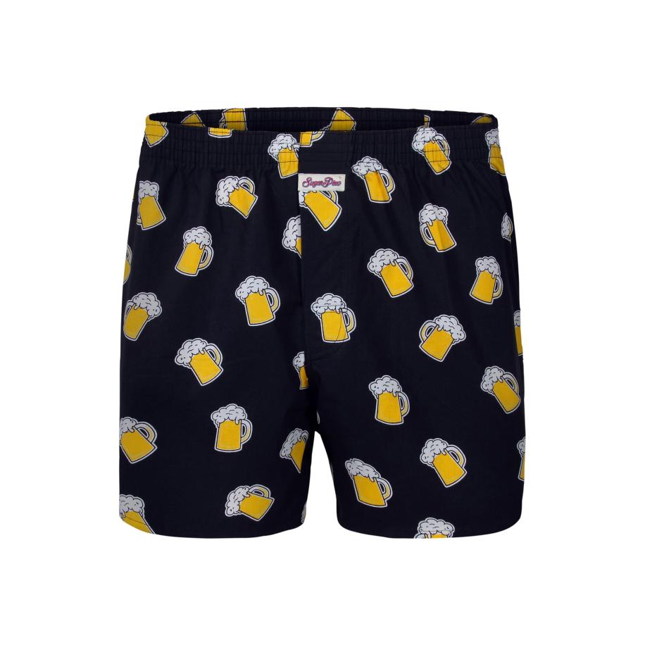 Sugar Pine Sugar Pine Boxershorts Webboxershorts weit Motive Print geel / zwart -