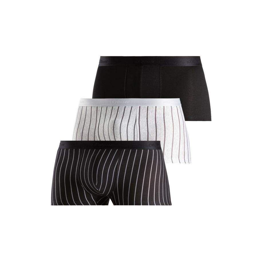 s.Oliver s.Oliver Boxershorts Hipster zilvergrijs / zwart / wit / wit gemêleerd -