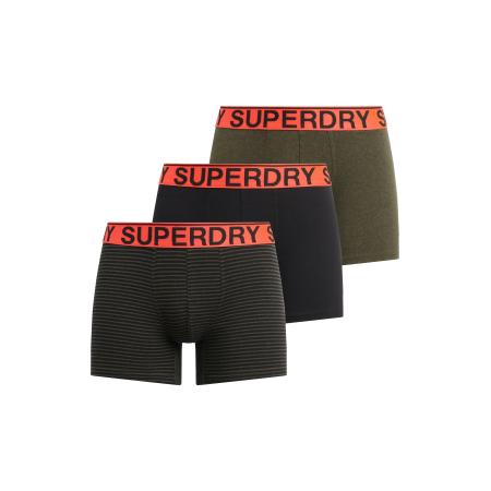 Superdry Superdry Boxershorts olijfgroen / oranje / zwart