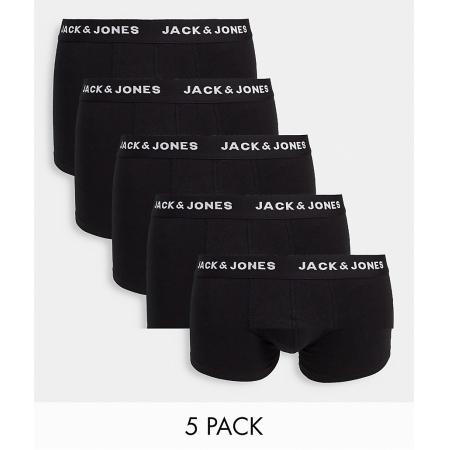 Jack & Jones - Set van 5 boxershorts in zwart