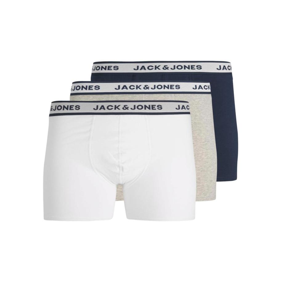 Jack & Jones JACK & JONES Boxershorts navy / lichtgrijs / zwart / wit -