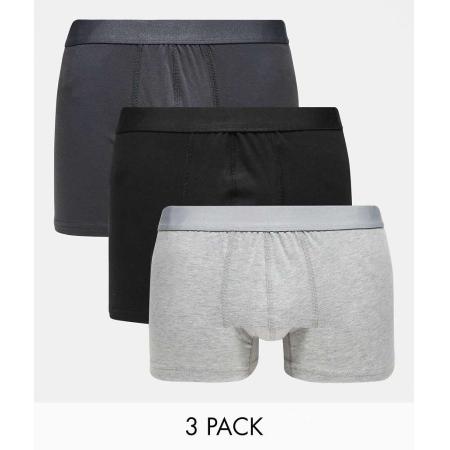 New Look - Set van 3 boxershorts in grijs multi-Veelkleurig