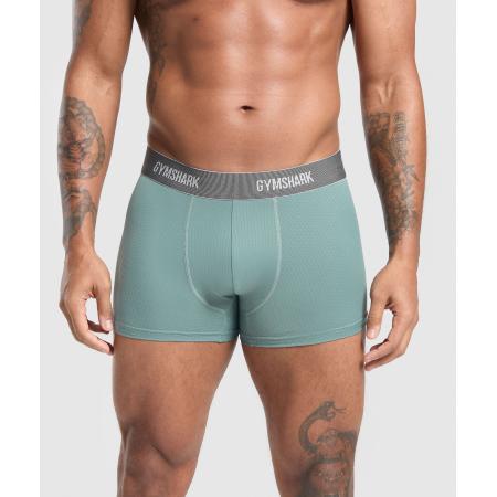 Gymshark Sports Tech Boxer 3PK Black/Deep Orange/Celeste Blue