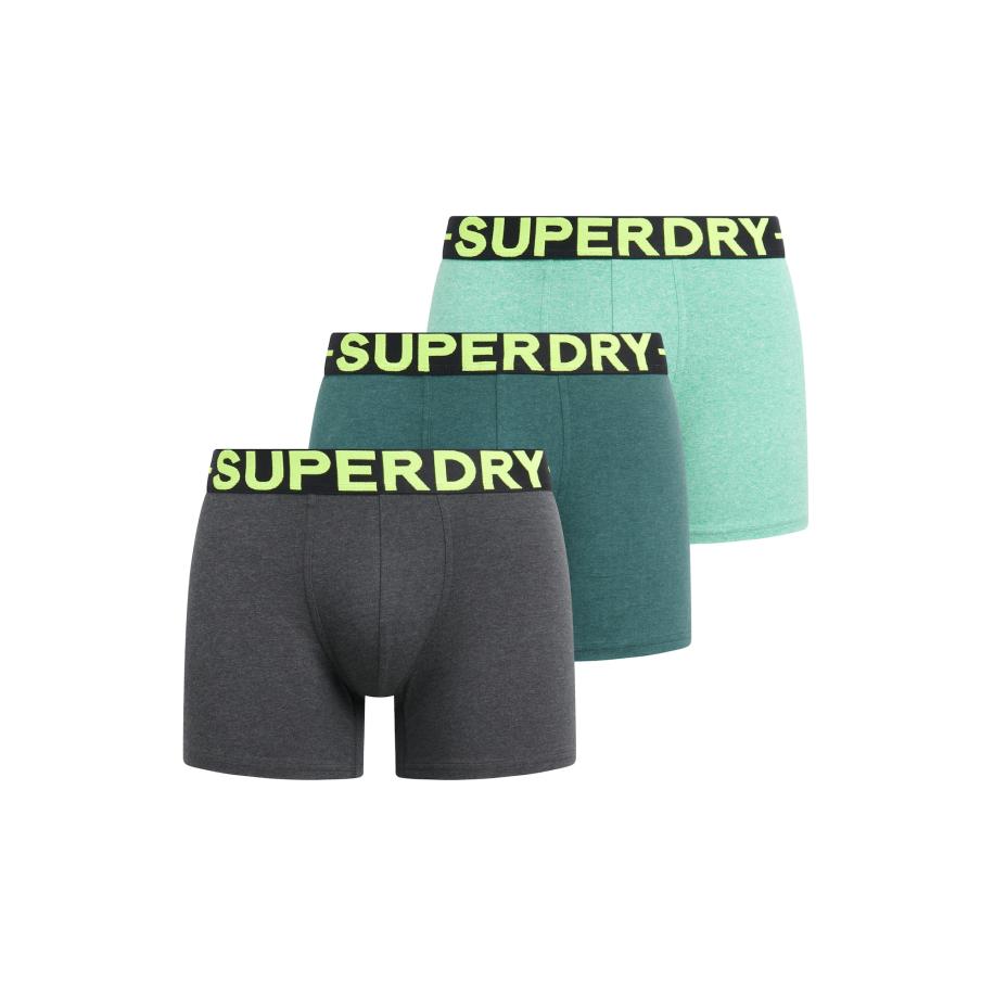 Superdry Superdry Boxershorts groen gemêleerd -