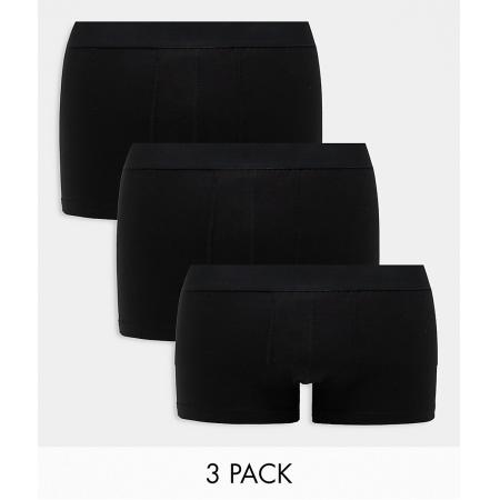 New Look - Set van 3 boxershorts in zwart