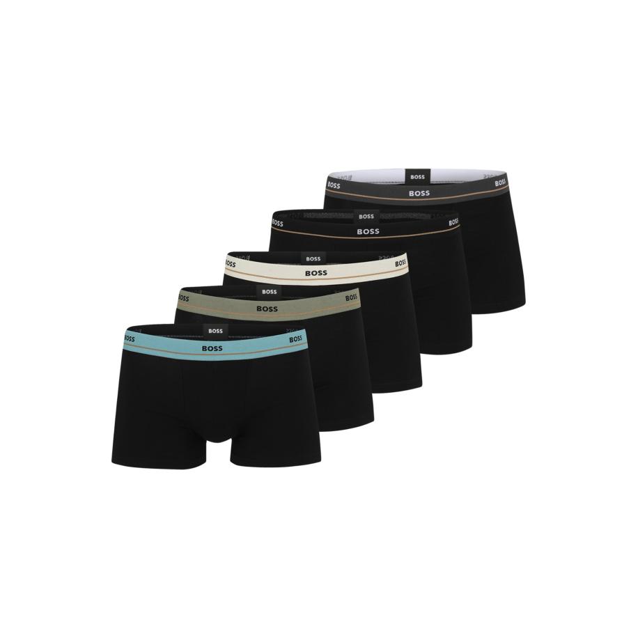 Hugo Boss BOSS Boxershorts duifblauw / taupe / donkergrijs / zwart -