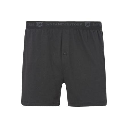 Jan Vanderstorm Boxershorts zwart, Effen