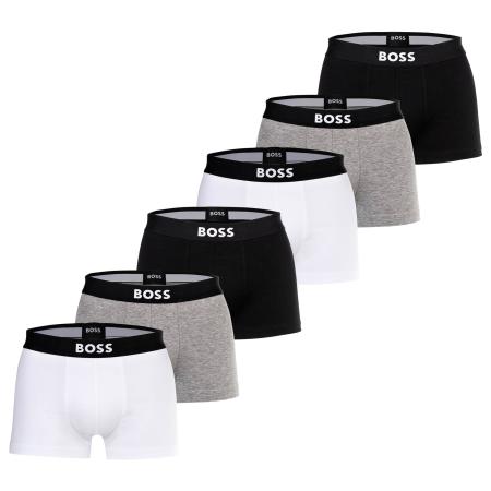Hugo Boss BOSS Boxershorts grijs gemêleerd / zwart / wit