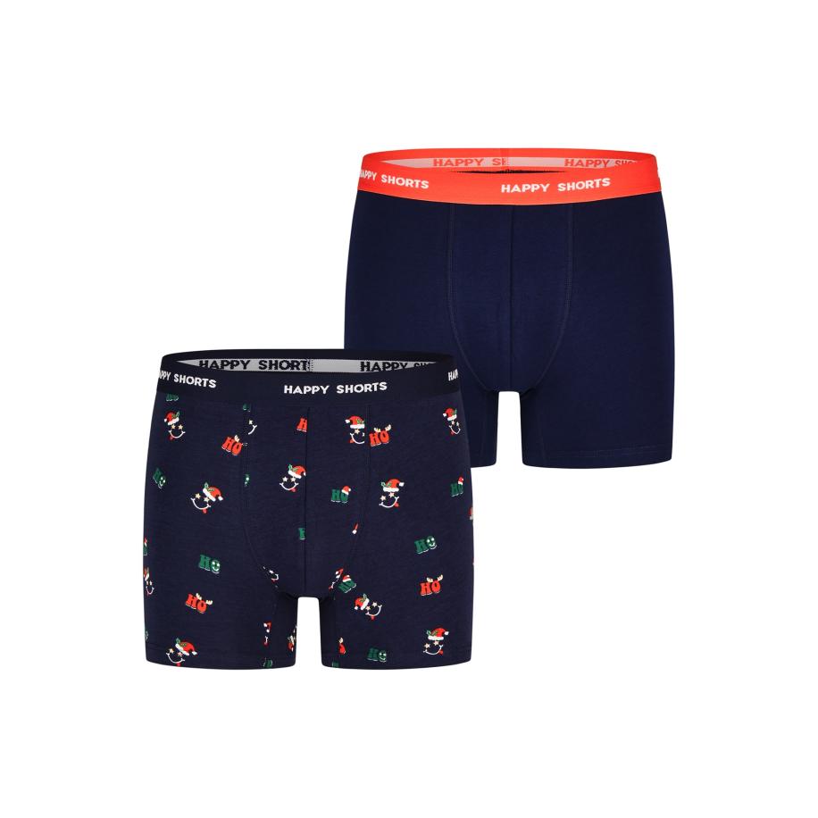 Happy Shorts Happy Shorts Boxershorts Xmas donkerblauw / groen / rood -