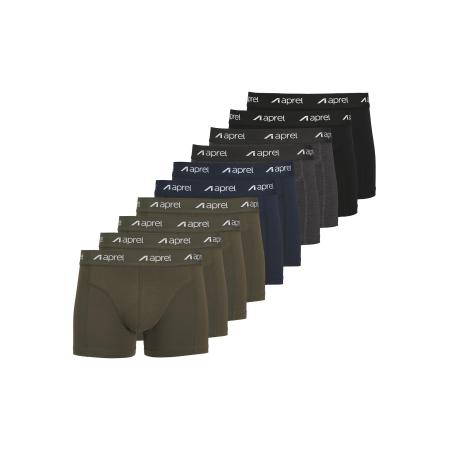 aprel aprel Boxershorts marine / grijs gemêleerd / olijfgroen / zwart