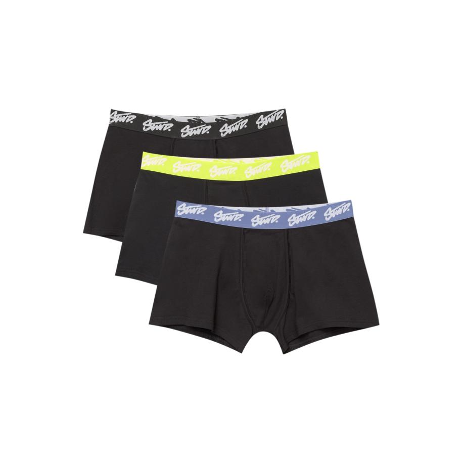 Pull&Bear Pull&Bear Boxershorts STWD saffier / lichtgrijs / neongroen / zwart -