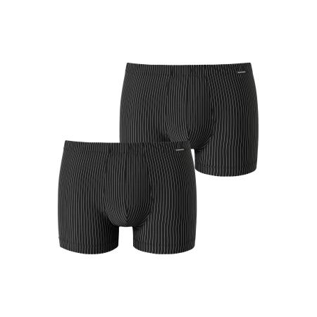 Schiesser SCHIESSER Boxershorts Pure Micro zwart / wit