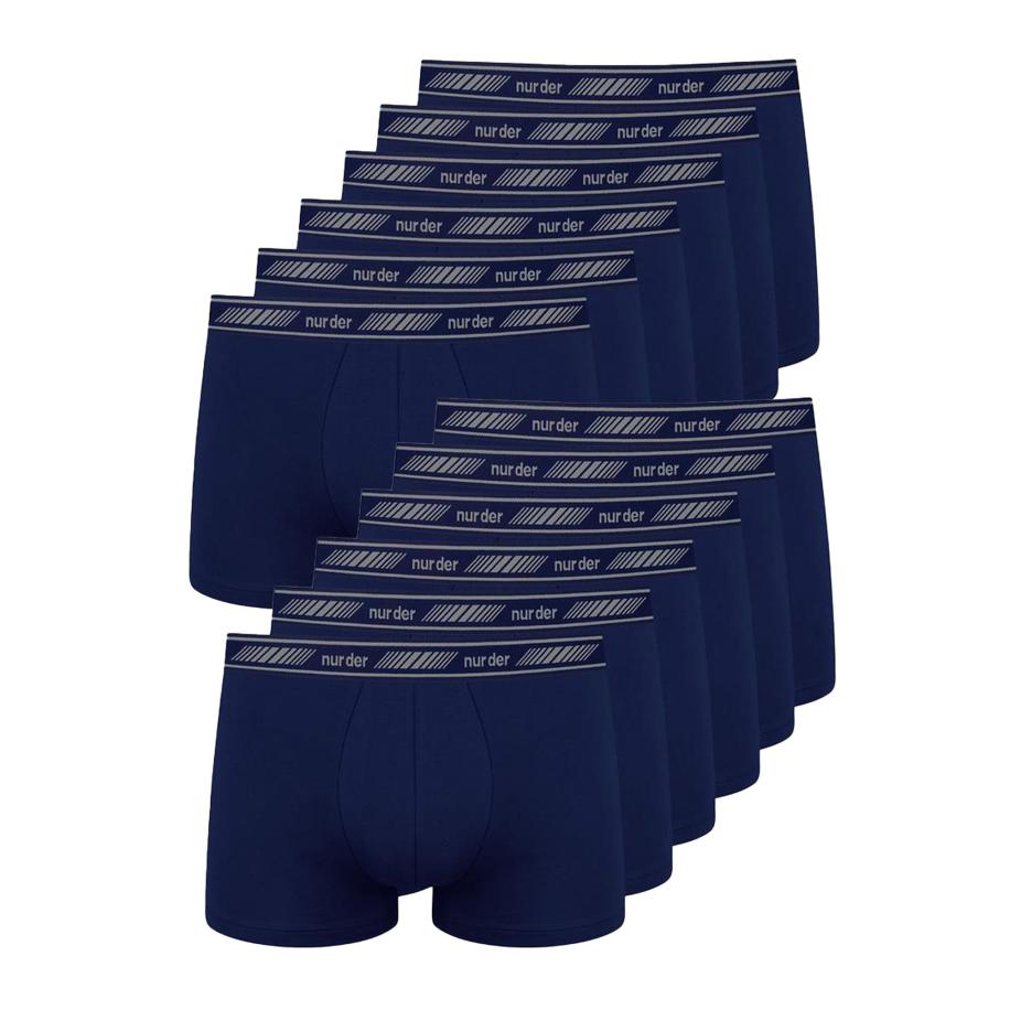 Nur Die Nur Die Boxershorts 3D-Flex Classic donkerblauw / grijs -