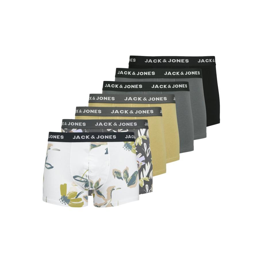 Jack & Jones JACK & JONES Boxershorts donkergrijs / kaki / zwart / wit -