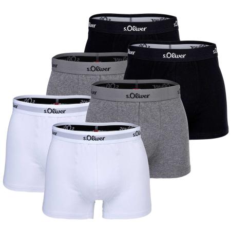 s.Oliver s.Oliver Boxershorts grijs gemêleerd / zwart / wit