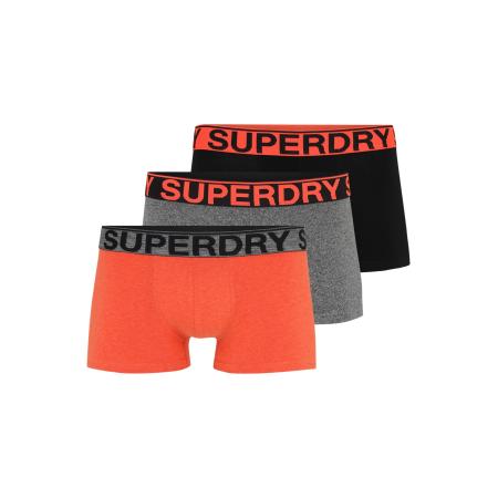 Superdry Superdry Boxershorts grijs gemêleerd / mandarijn / zwart